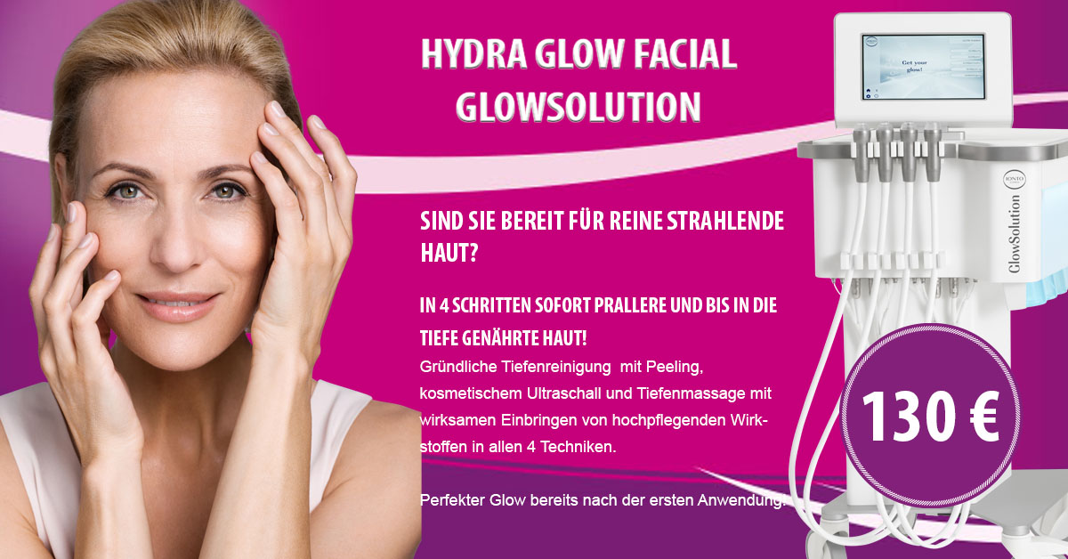 Hydra-Glow-Facial-Glowslution-kosmetische-Gesichtsbehandlung