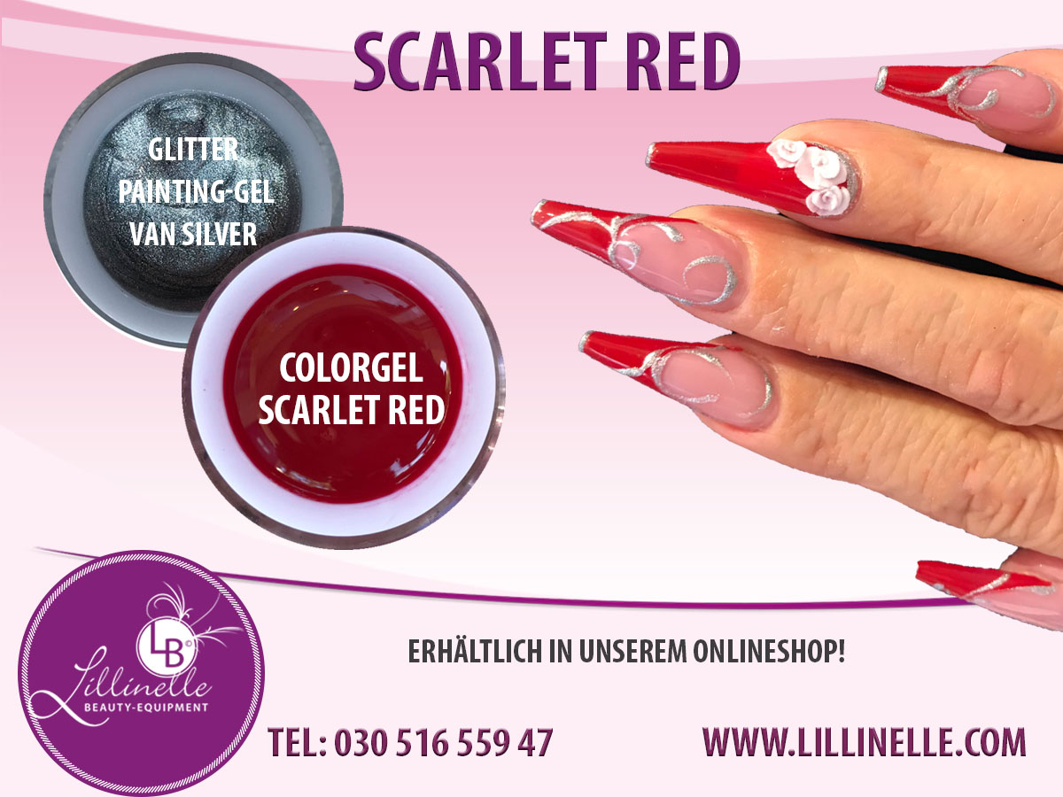 Farbgel Scarlet Red