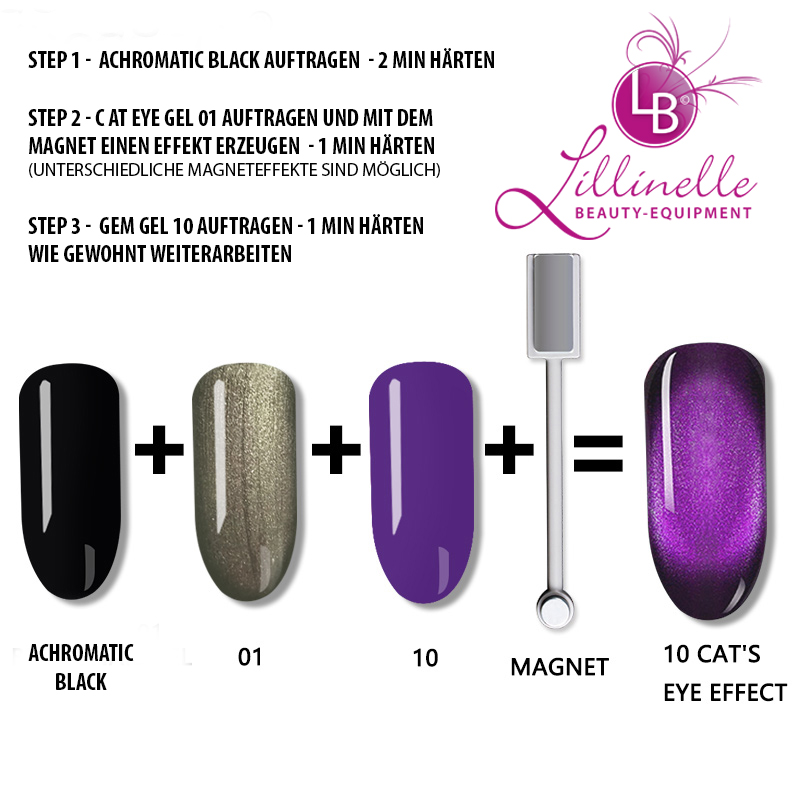 Cat Eye Gem Gel 10 in Purple
