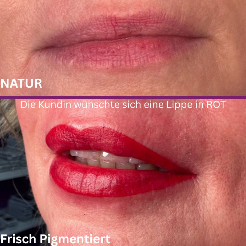 Lippen Permanent Make Up Vorher Nachher Effekt Berlin Stegitz